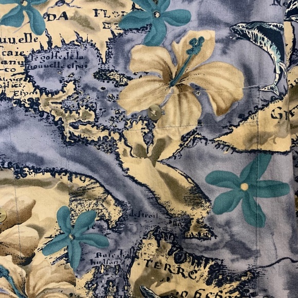 Pierre Cardin Hawaiian Shirt Size L - Picture 4 of 9